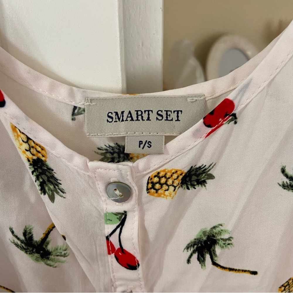 Vintage White Babydoll Tank Print - Picture 3 of 4